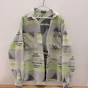 Heavyweight Oversized Aztec Shacket